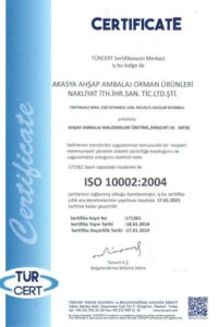 akasya ahsap kalite sertifikası