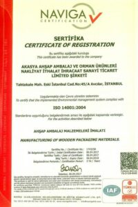 akasya ahsap ISO 14001 kalite